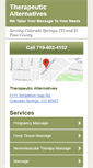 Mobile Screenshot of coloradospringstherapymassage.com