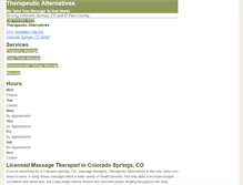 Tablet Screenshot of coloradospringstherapymassage.com